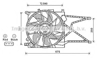 AVA QUALITY COOLING OL7597 Вентилятор, охлаждение двигателя для OPEL (Опель) AVA QUALITY COOLING OL7597 Вентилятор, охлаждение двигателя для OPEL (Опель)