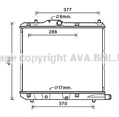 AVA QUALITY COOLING OLA2590 Радиатор, охлаждение двигателя 