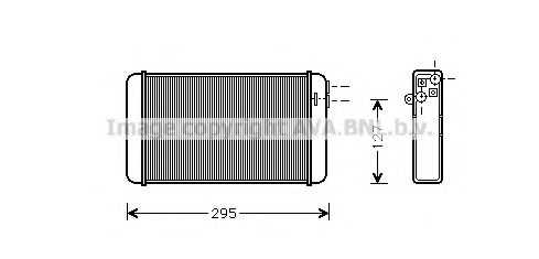 AVA QUALITY COOLING OLA6116 Теплообменник, отопление салона для OPEL OMEGA A (Опель Омэга а) AVA QUALITY COOLING OLA6116 Теплообменник, отопление салона для OPEL OMEGA A (Опель Омэга а)