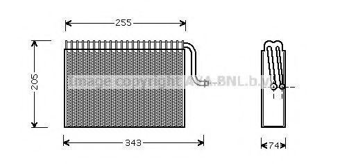 AVA QUALITY COOLING OLV171 Испаритель, кондиционер для CHEVROLET (Шевроле) AVA QUALITY COOLING OLV171 Испаритель, кондиционер для CHEVROLET (Шевроле)
