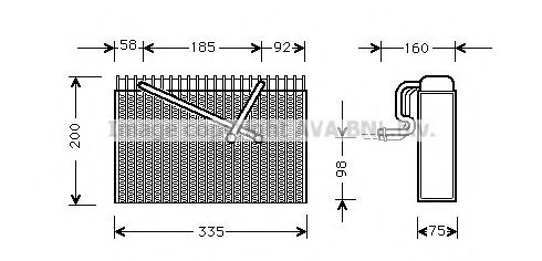 AVA QUALITY COOLING OLV298 Испаритель, кондиционер для CHEVROLET (Шевроле) AVA QUALITY COOLING OLV298 Испаритель, кондиционер для CHEVROLET (Шевроле)