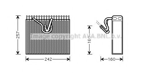 AVA QUALITY COOLING OLV328 Испаритель, кондиционер для CHEVROLET (Шевроле) AVA QUALITY COOLING OLV328 Испаритель, кондиционер для CHEVROLET (Шевроле)