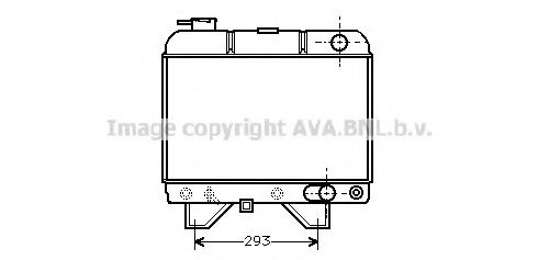 AVA QUALITY COOLING PE2019 Радиатор, охлаждение двигателя 