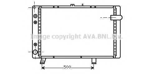AVA QUALITY COOLING PE2045 Радиатор, охлаждение двигателя 