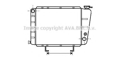 AVA QUALITY COOLING PE2054 Радиатор, охлаждение двигателя 