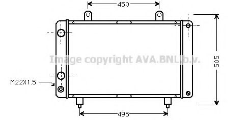 AVA QUALITY COOLING PE2082 Радиатор, охлаждение двигателя 