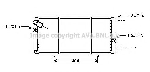 AVA QUALITY COOLING PE2085 Радиатор, охлаждение двигателя для PEUGEOT 205 I (Пежо 205 и) AVA QUALITY COOLING PE2085 Радиатор, охлаждение двигателя для PEUGEOT 205 I (Пежо 205 и)