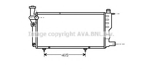 AVA QUALITY COOLING PE2099 Радиатор, охлаждение двигателя для PEUGEOT 205 I (Пежо 205 и) AVA QUALITY COOLING PE2099 Радиатор, охлаждение двигателя для PEUGEOT 205 I (Пежо 205 и)