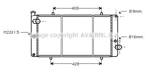 AVA QUALITY COOLING PE2111 Радиатор, охлаждение двигателя для PEUGEOT 309 II (Пежо 309 2) AVA QUALITY COOLING PE2111 Радиатор, охлаждение двигателя для PEUGEOT 309 II (Пежо 309 2)