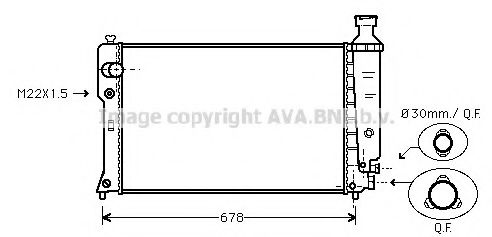AVA QUALITY COOLING PE2121 Радиатор, охлаждение двигателя для PEUGEOT (Пежо) AVA QUALITY COOLING PE2121 Радиатор, охлаждение двигателя для PEUGEOT (Пежо)