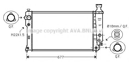 AVA QUALITY COOLING PE2131 Радиатор, охлаждение двигателя для PEUGEOT (Пежо) AVA QUALITY COOLING PE2131 Радиатор, охлаждение двигателя для PEUGEOT (Пежо)