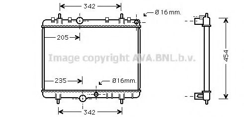 AVA QUALITY COOLING PE2249 Радиатор, охлаждение двигателя для PEUGEOT (Пежо) AVA QUALITY COOLING PE2249 Радиатор, охлаждение двигателя для PEUGEOT (Пежо)