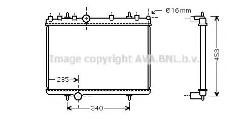 AVA QUALITY COOLING PE2265 Радиатор, охлаждение двигателя для PEUGEOT 407 (Пежо 407) AVA QUALITY COOLING PE2265 Радиатор, охлаждение двигателя для PEUGEOT 407 (Пежо 407)