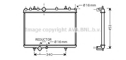 AVA QUALITY COOLING PE2266 Радиатор, охлаждение двигателя для PEUGEOT 407 (Пежо 407) AVA QUALITY COOLING PE2266 Радиатор, охлаждение двигателя для PEUGEOT 407 (Пежо 407)