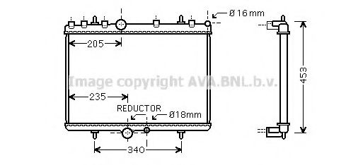 AVA QUALITY COOLING PE2269 Радиатор, охлаждение двигателя для PEUGEOT 407 (Пежо 407) AVA QUALITY COOLING PE2269 Радиатор, охлаждение двигателя для PEUGEOT 407 (Пежо 407)