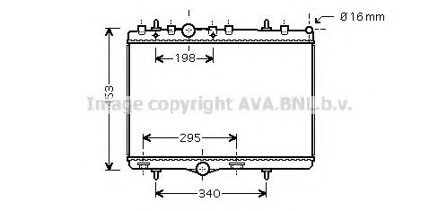 AVA QUALITY COOLING PE2290 Радиатор, охлаждение двигателя для PEUGEOT (Пежо) AVA QUALITY COOLING PE2290 Радиатор, охлаждение двигателя для PEUGEOT (Пежо)