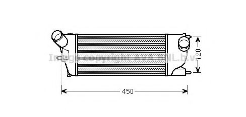 AVA QUALITY COOLING PE4345 Интеркулер для PEUGEOT 407 (Пежо 407) AVA QUALITY COOLING PE4345 Интеркулер для PEUGEOT 407 (Пежо 407)