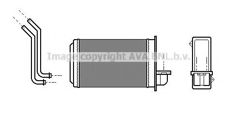 AVA QUALITY COOLING PE6088 Теплообменник, отопление салона для PEUGEOT 205 II (Пежо 205 2) AVA QUALITY COOLING PE6088 Теплообменник, отопление салона для PEUGEOT 205 II (Пежо 205 2)