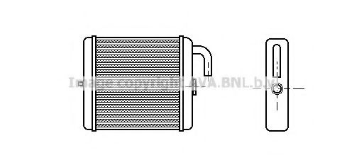 AVA QUALITY COOLING PE6115 Теплообменник, отопление салона для PEUGEOT 305 II (Пежо 305 2) AVA QUALITY COOLING PE6115 Теплообменник, отопление салона для PEUGEOT 305 II (Пежо 305 2)