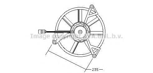 AVA QUALITY COOLING PE7505 Электродвигатель, вентиляция салона для PEUGEOT 305 II (Пежо 305 2) AVA QUALITY COOLING PE7505 Электродвигатель, вентиляция салона для PEUGEOT 305 II (Пежо 305 2)