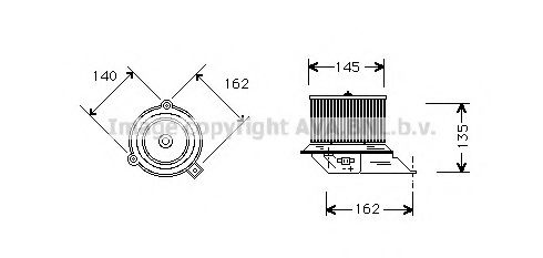 AVA QUALITY COOLING PE7509 Электродвигатель, вентиляция салона для PEUGEOT 205 I (Пежо 205 и) AVA QUALITY COOLING PE7509 Электродвигатель, вентиляция салона для PEUGEOT 205 I (Пежо 205 и)