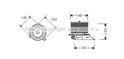 AVA QUALITY COOLING PE7512 Электродвигатель, вентиляция салона для PEUGEOT 205 II (Пежо 205 2) AVA QUALITY COOLING PE7512 Электродвигатель, вентиляция салона для PEUGEOT 205 II (Пежо 205 2)