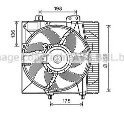 AVA QUALITY COOLING PE7550 Вентилятор, охлаждение двигателя для PEUGEOT 207 (Пежо 207) AVA QUALITY COOLING PE7550 Вентилятор, охлаждение двигателя для PEUGEOT 207 (Пежо 207)