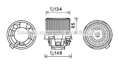 AVA QUALITY COOLING PE8374 Электродвигатель, вентиляция салона для PEUGEOT 207 (Пежо 207) AVA QUALITY COOLING PE8374 Электродвигатель, вентиляция салона для PEUGEOT 207 (Пежо 207)