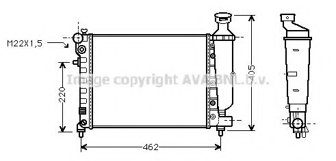 AVA QUALITY COOLING PEA2012 Радиатор, охлаждение двигателя для PEUGEOT (Пежо) AVA QUALITY COOLING PEA2012 Радиатор, охлаждение двигателя для PEUGEOT (Пежо)