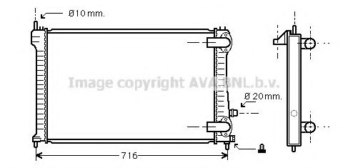 AVA QUALITY COOLING PEA2196 Радиатор, охлаждение двигателя для PEUGEOT (Пежо) AVA QUALITY COOLING PEA2196 Радиатор, охлаждение двигателя для PEUGEOT (Пежо)