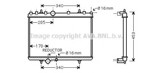 AVA QUALITY COOLING PEA2266 Радиатор, охлаждение двигателя для PEUGEOT 407 (Пежо 407) AVA QUALITY COOLING PEA2266 Радиатор, охлаждение двигателя для PEUGEOT 407 (Пежо 407)