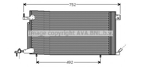 AVA QUALITY COOLING PEA5187 Конденсатор, кондиционер для PEUGEOT (Пежо) AVA QUALITY COOLING PEA5187 Конденсатор, кондиционер для PEUGEOT (Пежо)