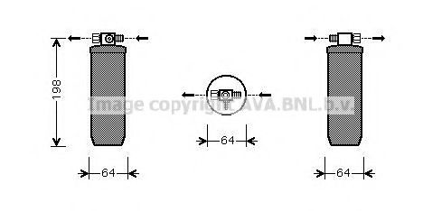 AVA QUALITY COOLING PED270 Осушитель, кондиционер для PEUGEOT 205 II (Пежо 205 2) AVA QUALITY COOLING PED270 Осушитель, кондиционер для PEUGEOT 205 II (Пежо 205 2)