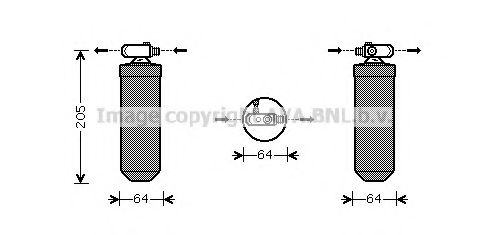 AVA QUALITY COOLING PED303 Осушитель, кондиционер для PEUGEOT 205 II (Пежо 205 2) AVA QUALITY COOLING PED303 Осушитель, кондиционер для PEUGEOT 205 II (Пежо 205 2)