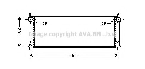 AVA QUALITY COOLING PR2045 Радиатор, охлаждение двигателя 