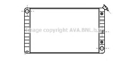 AVA QUALITY COOLING PT2007 Радиатор, охлаждение двигателя 