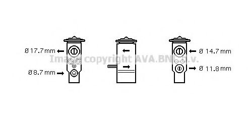 AVA QUALITY COOLING RT1332 Расширительный клапан, кондиционер для RENAULT LUTECIA III (Рено Лутэcиа 3) AVA QUALITY COOLING RT1332 Расширительный клапан, кондиционер для RENAULT LUTECIA III (Рено Лутэcиа 3)