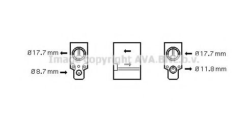 AVA QUALITY COOLING RT1488 Расширительный клапан, кондиционер для RENAULT MASTER II (Рено Мастэр 2) AVA QUALITY COOLING RT1488 Расширительный клапан, кондиционер для RENAULT MASTER II (Рено Мастэр 2)