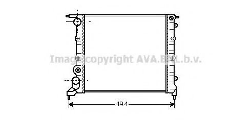 AVA QUALITY COOLING RT2042 Радиатор, охлаждение двигателя для RENAULT CLIO I (Рено Cлио и) AVA QUALITY COOLING RT2042 Радиатор, охлаждение двигателя для RENAULT CLIO I (Рено Cлио и)