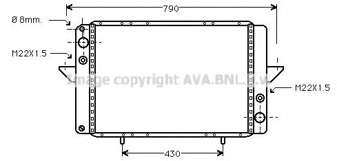 AVA QUALITY COOLING RT2060 Радиатор, охлаждение двигателя для RENAULT MASTER I (Рено Мастэр и) AVA QUALITY COOLING RT2060 Радиатор, охлаждение двигателя для RENAULT MASTER I (Рено Мастэр и)