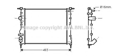AVA QUALITY COOLING RT2271 Радиатор, охлаждение двигателя для NISSAN KUBISTAR (Ниссан Кубистар) AVA QUALITY COOLING RT2271 Радиатор, охлаждение двигателя для NISSAN KUBISTAR (Ниссан Кубистар)