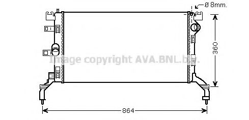 AVA QUALITY COOLING RT2415 Радиатор, охлаждение двигателя для RENAULT LATITUDE (Рено Латитудэ) AVA QUALITY COOLING RT2415 Радиатор, охлаждение двигателя для RENAULT LATITUDE (Рено Латитудэ)