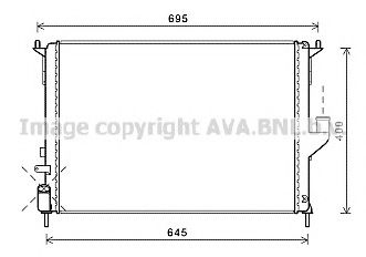 AVA QUALITY COOLING RT2477 Радиатор, охлаждение двигателя для DACIA SANDERO (Дача Сандэро) AVA QUALITY COOLING RT2477 Радиатор, охлаждение двигателя для DACIA SANDERO (Дача Сандэро)