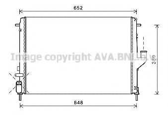 AVA QUALITY COOLING RT2478 Радиатор, охлаждение двигателя для DACIA SANDERO (Дача Сандэро) AVA QUALITY COOLING RT2478 Радиатор, охлаждение двигателя для DACIA SANDERO (Дача Сандэро)