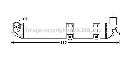 AVA QUALITY COOLING RT4463 Интеркулер 