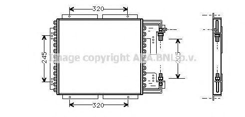 AVA QUALITY COOLING RT5187 Конденсатор, кондиционер для RENAULT CLIO I (Рено Cлио и) AVA QUALITY COOLING RT5187 Конденсатор, кондиционер для RENAULT CLIO I (Рено Cлио и)