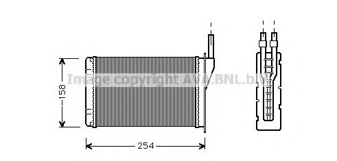 AVA QUALITY COOLING RT6087 Теплообменник, отопление салона для RENAULT ENCORE (Рено Энcорэ) AVA QUALITY COOLING RT6087 Теплообменник, отопление салона для RENAULT ENCORE (Рено Энcорэ)