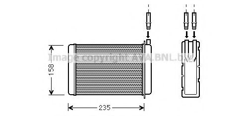 AVA QUALITY COOLING RT6090 Теплообменник, отопление салона для RENAULT ENCORE (Рено Энcорэ) AVA QUALITY COOLING RT6090 Теплообменник, отопление салона для RENAULT ENCORE (Рено Энcорэ)