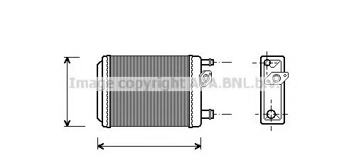 AVA QUALITY COOLING RT6097 Теплообменник, отопление салона для RENAULT LE CAR (Рено Лэ cар) AVA QUALITY COOLING RT6097 Теплообменник, отопление салона для RENAULT LE CAR (Рено Лэ cар)