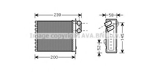 AVA QUALITY COOLING RT6398 Теплообменник, отопление салона для DACIA SANDERO (Дача Сандэро) AVA QUALITY COOLING RT6398 Теплообменник, отопление салона для DACIA SANDERO (Дача Сандэро)